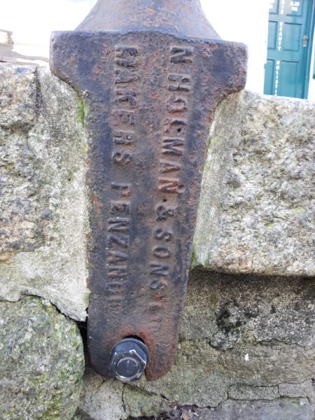 Lamp-post by N. Holman, Makers, Penzance (Market Jew Street, Penzance)