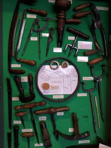 Display of cooper's tools (Tools and Trades History Society)