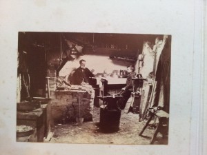 Preparing for digitisation: Record photograph from an album in the Elizabeth Treffry Collection, Hypatia Trust.
